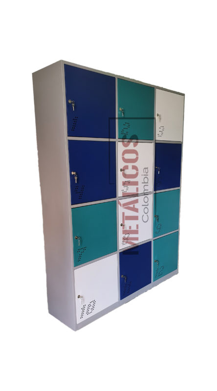 locker metalico de 12 puestos