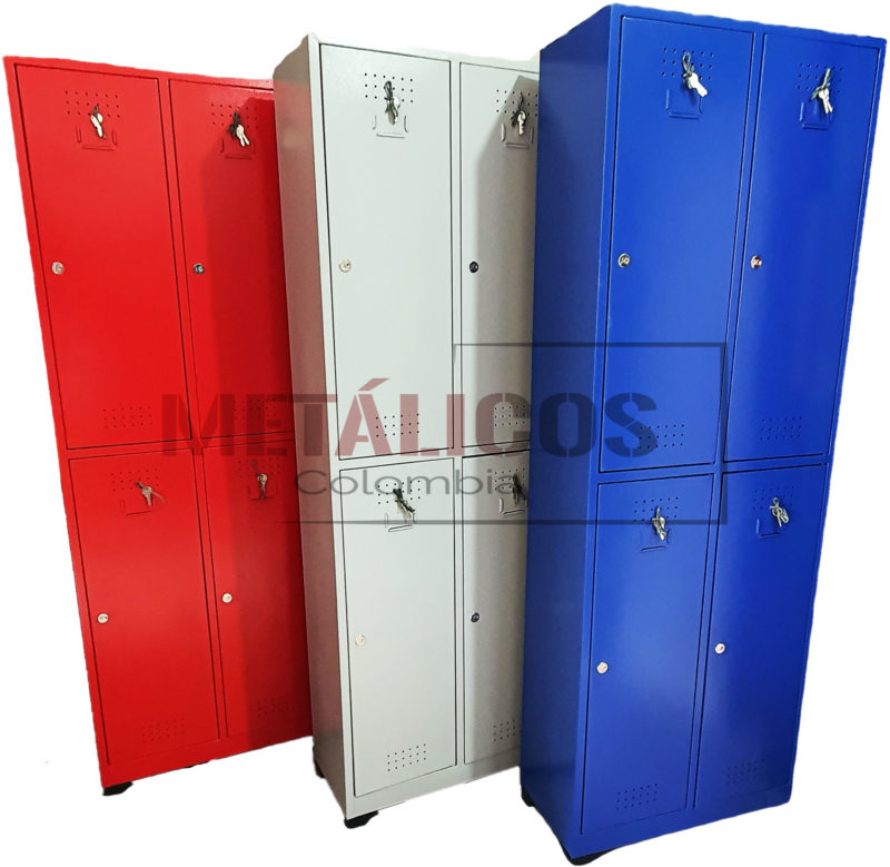 locker metalico de 4 compartimentos