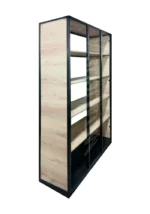 Biblioteca abierta metal madera - Imagen 4