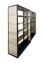 Biblioteca abierta metal madera - Imagen 3