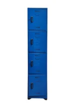 Locker metálico vertical de 4 compartimientos