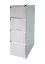 Archivador metálico vertical 4 gavetas sin ruedas - Imagen 2