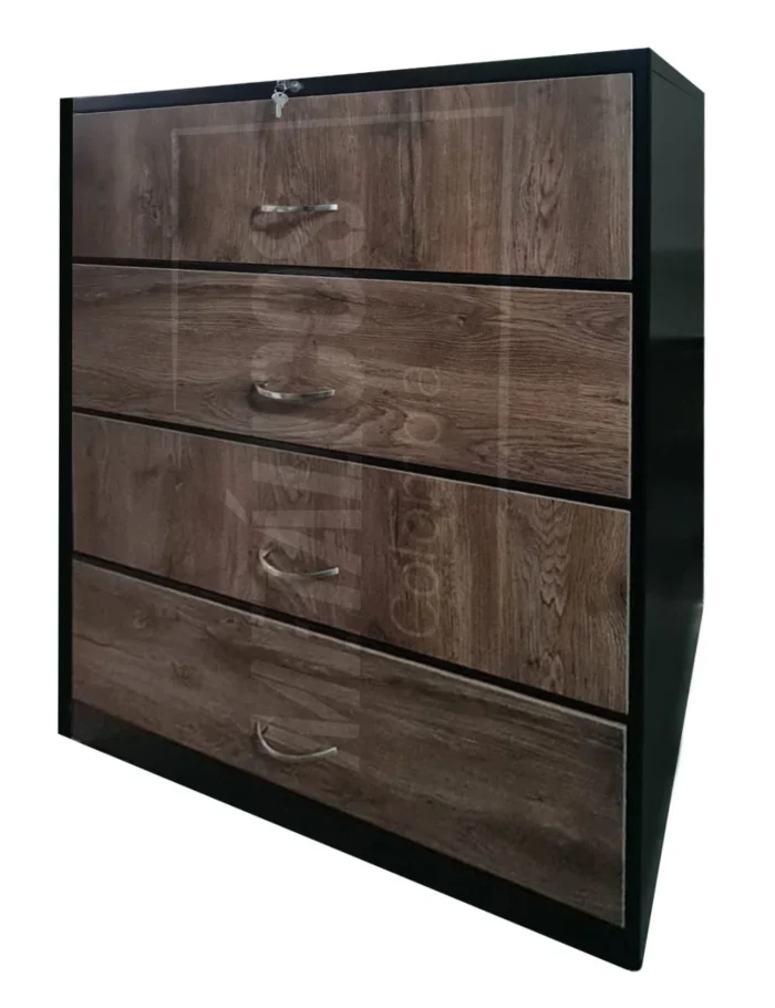 Archivador horizontal metal madera de 4 gavetas - Imagen 1