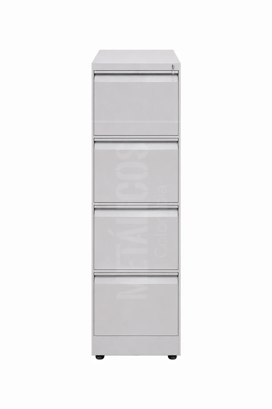 Archivadores_Estandar_Gris 4 gavetas vertical Archivador metálico vertical 4 gavetas sin ruedas - Imagen 1