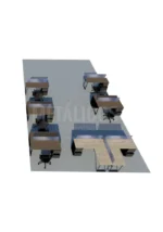 Isla de trabajo metálica - Imagen 13
