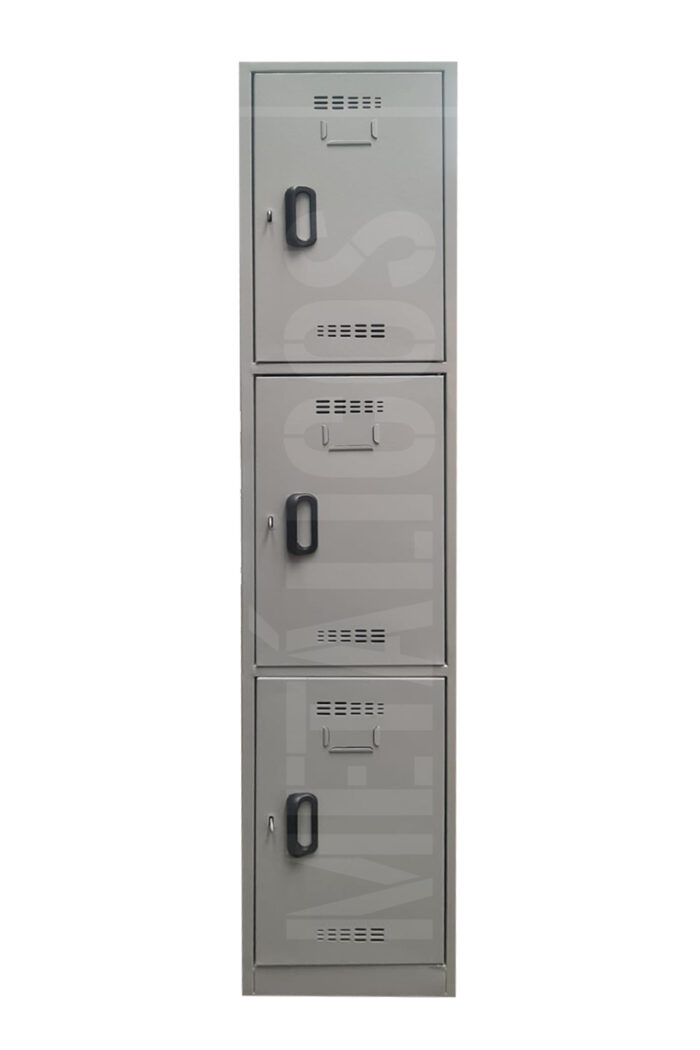 Locker metálico de 3 compartimientos - Imagen 1