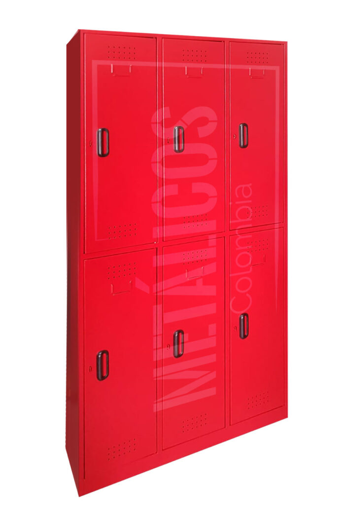 Locker metálico de 6 compartimientos - Imagen 1