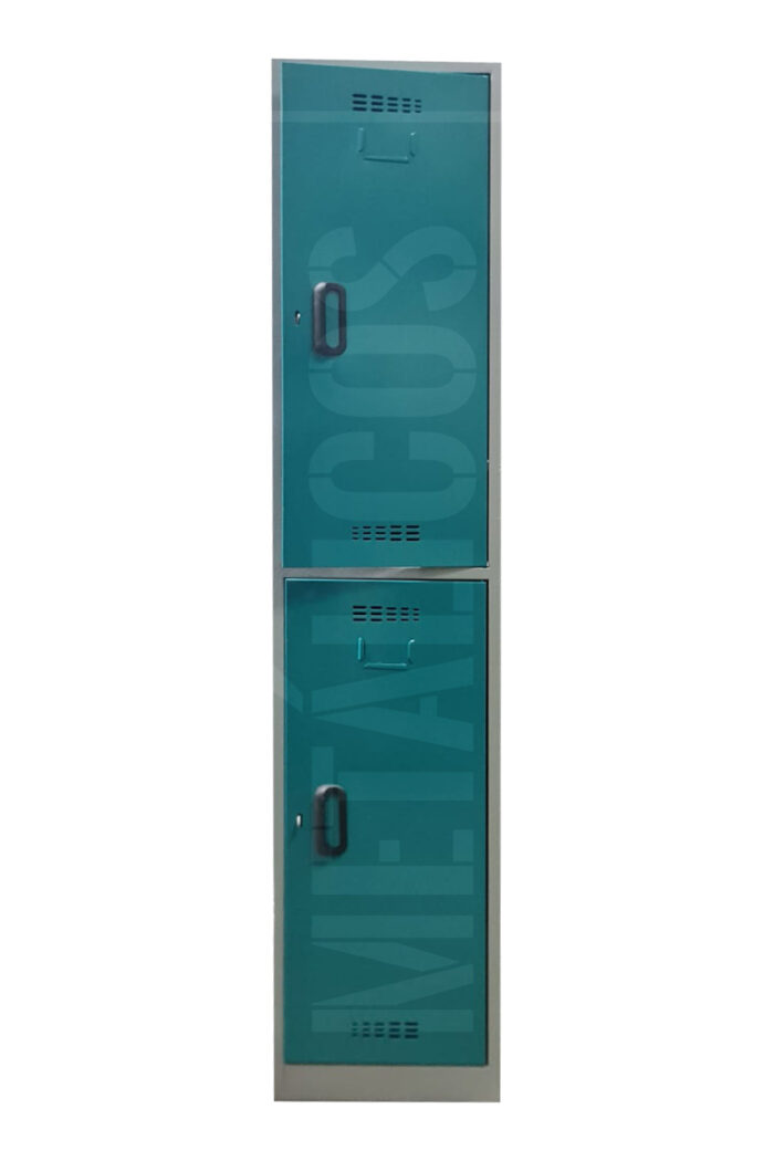 Locker metálico de 2 compartimientos - Imagen 1