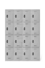 Locker metálico de 16 compartimientos
