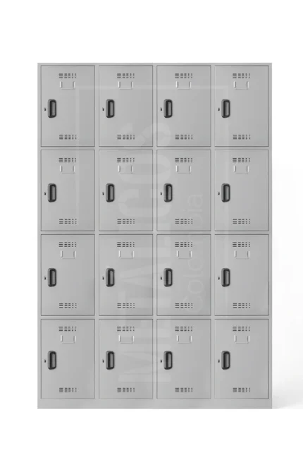 Locker metálico de 16 compartimientos
