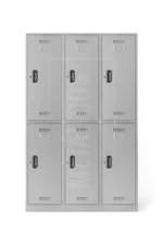 Locker metálico de 6 compartimientos horizontal