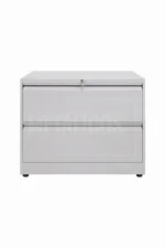 Archivador metálico horizontal de 2 gavetas