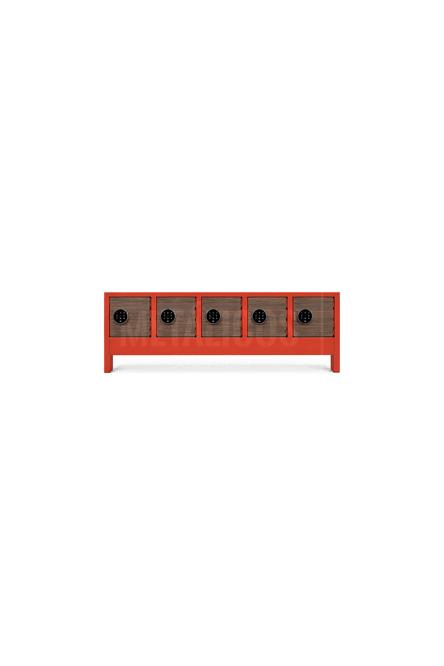 LPC M 05 Locker para celular de 5 casilleros con puertas en MDF - Imagen 1